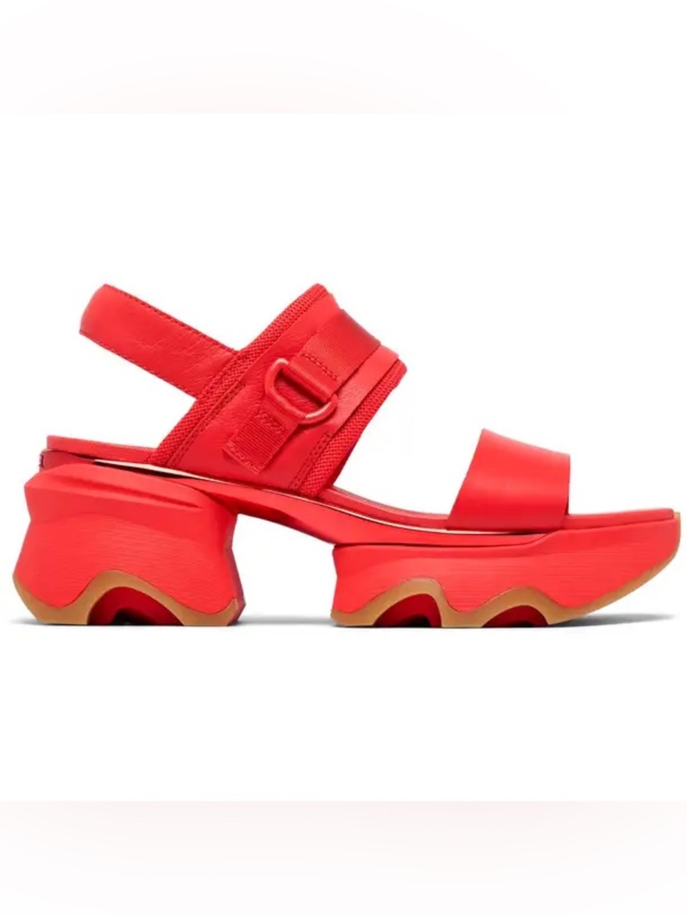 NWOT Sorel Red Platform Chunky Sandal size 10